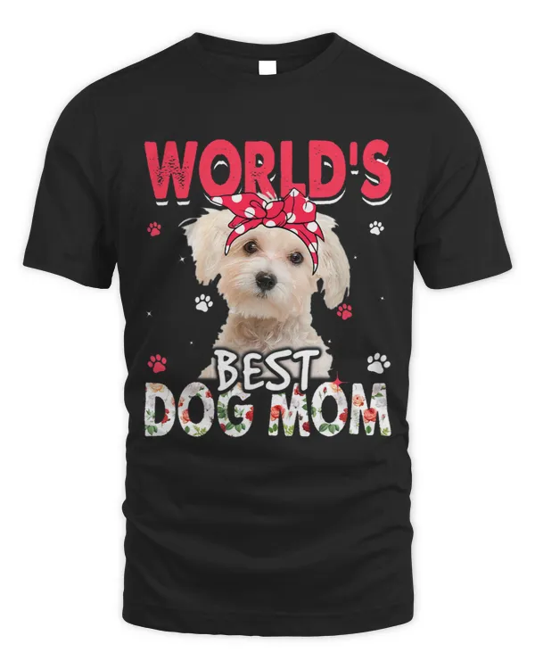 Womens Worlds Best Maltese Dog Mom Funny Mothers Day