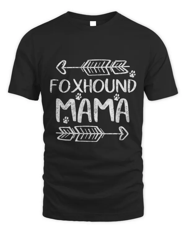 Womens Foxhound Mama Shirt American Foxhound Mom Funny Dog Mom 3
