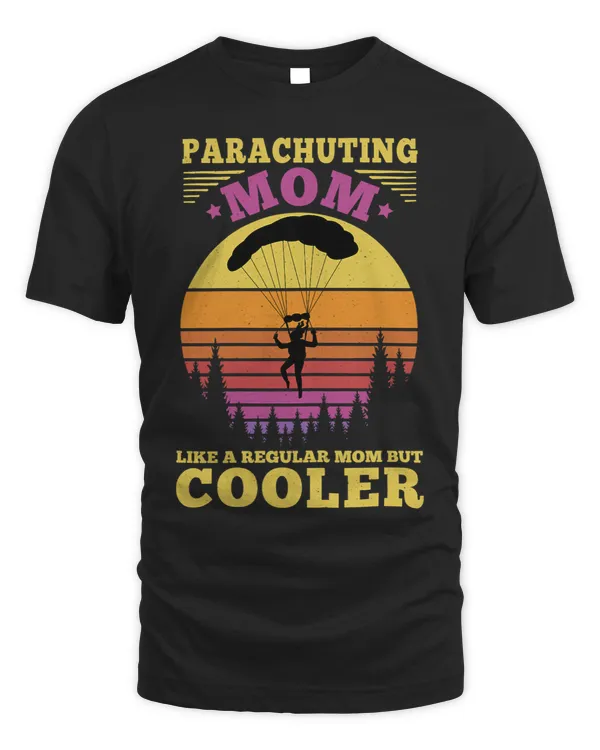 Womens Funny Parachuting Lover Graphic Women and Moms Paragliding 3