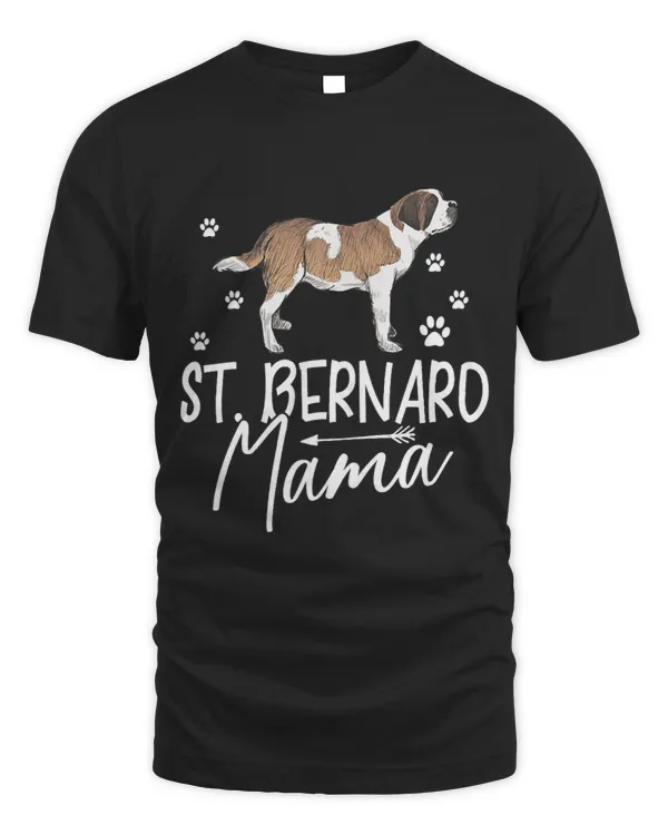 Womens Funny Saint Bernard Lover Graphic Women Moms St. Bernard 3