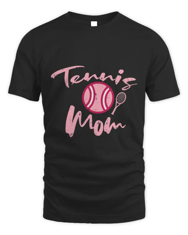 Womens Pink Tennis Mom Cute Family Matching Sports Mommy Mama Women