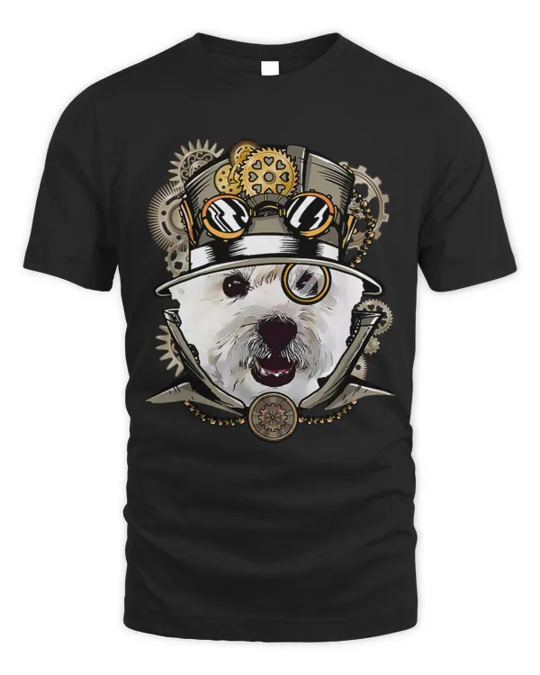 West Highland White Terrier Dog Steampunk
