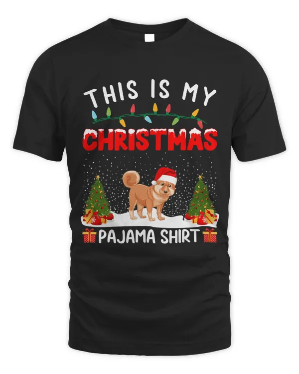 Xmas Holiday Party This Is My Shiba Inu Dog Christmas Pajama