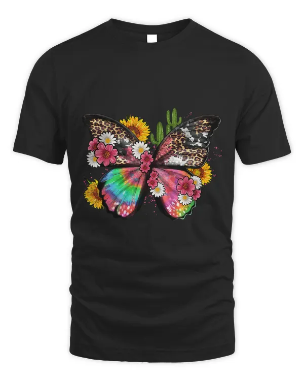 Western Boho Floral Butterfly With Turquoise Cowgirl