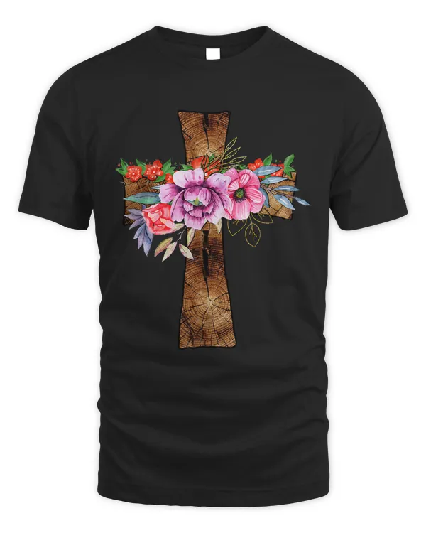 Western Christian Floral Jesus Faith Cross Sunflower