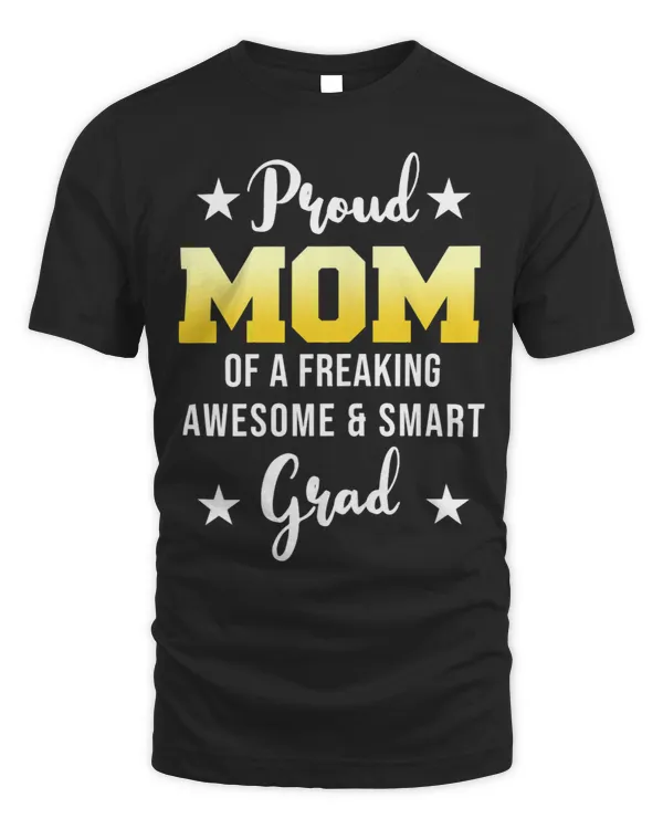 Womens Proud mom oft grad mother graduation
