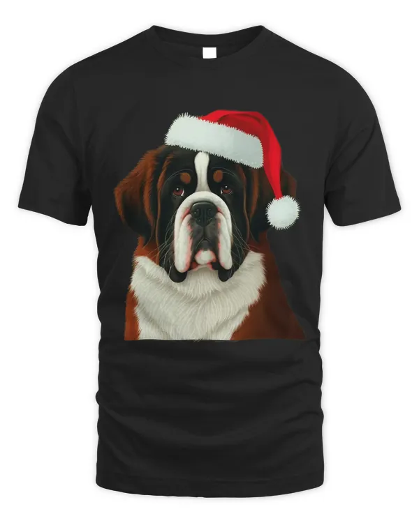 Xmas Saint Bernard Santa on Christmas Saint Bernard 3