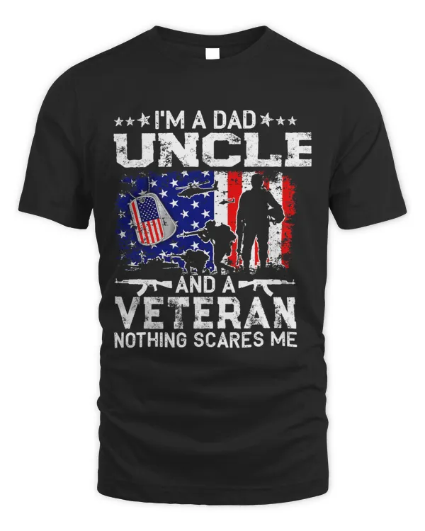 Im A Dad Uncle And Veteran Funny Retro For Papa Grandpa