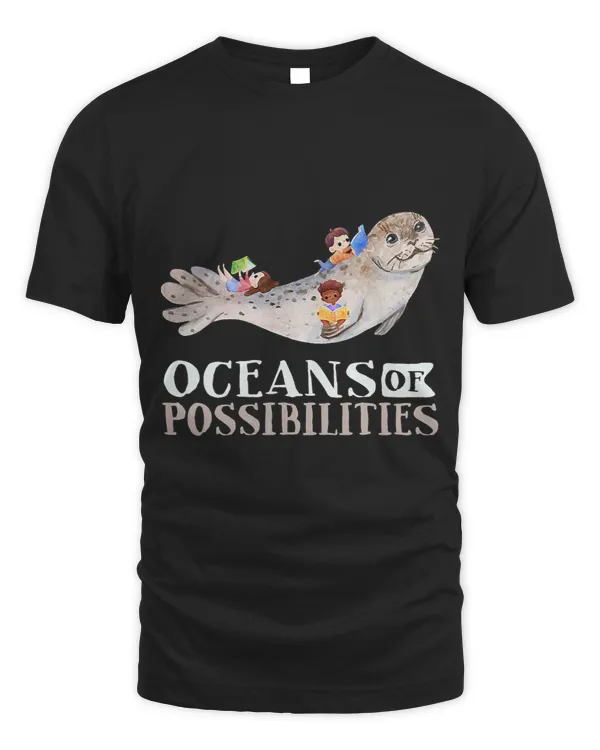 Oceans of Possibilities Summer Reading 2023 Librarian T-Shirt