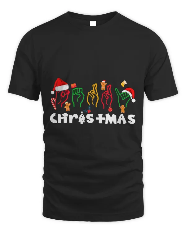 Merry Xmas American Sign Language Christmas Holiday201