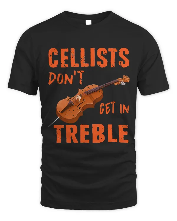 Cello Lover Treble Clef Funny Cellist Gift Classical Music Cello