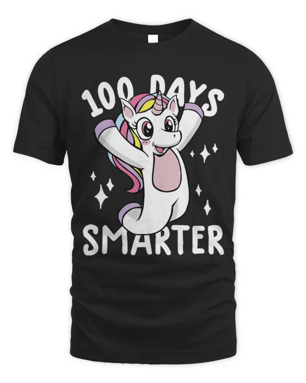 100 days smarter shirt 100th day of school shirt unicorn tee 3