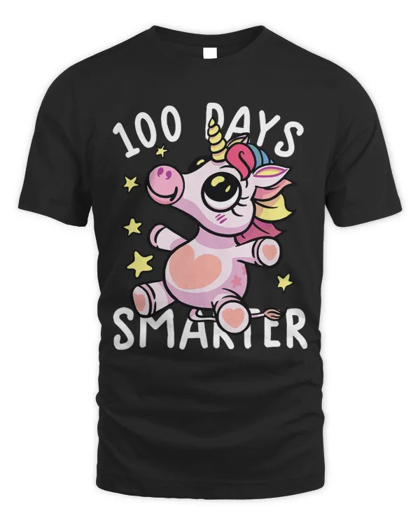 100 days smarter shirt 100th day of school shirt unicorn tee 7
