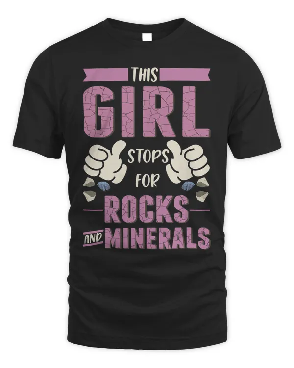 This Girl stops for rocks and minerals Girl Rock Collector