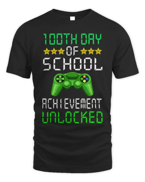 100th Day Of School Achievement Unlocked Kids Teachers Gift