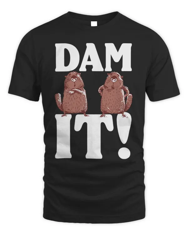 Dam It Dabbing Beaver Drawing