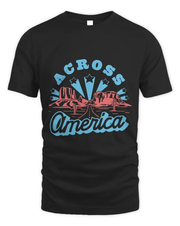 Across America Text Road Landscape Traveling Promotion