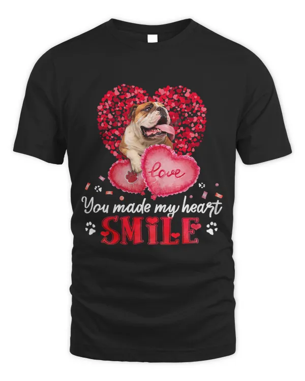 You Make My Heart Smile English Bulldog With Heart