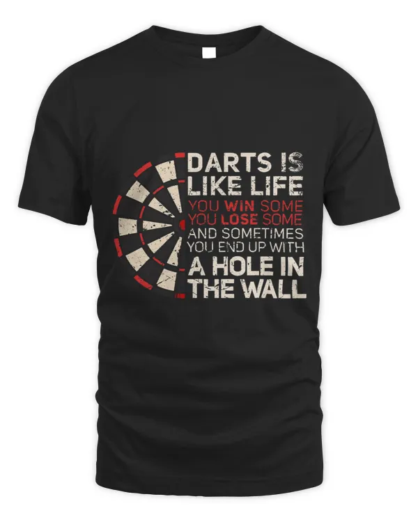 Darts is like life Dartboard Fun Hobby Dart Player