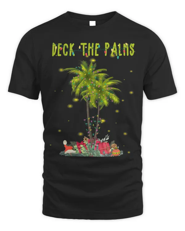 Deck The Palms Hawaiian Christmas Palm Tree Lights Gift