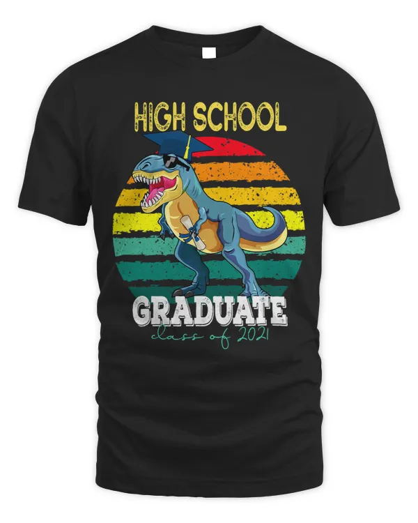 vintage Class Of Graduation High School trex Dinosaur