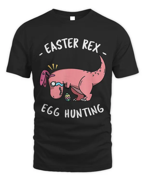 Bunny Dinosaur TRex Hates Egg Hunts Sad Rabbit Funny Easter 1