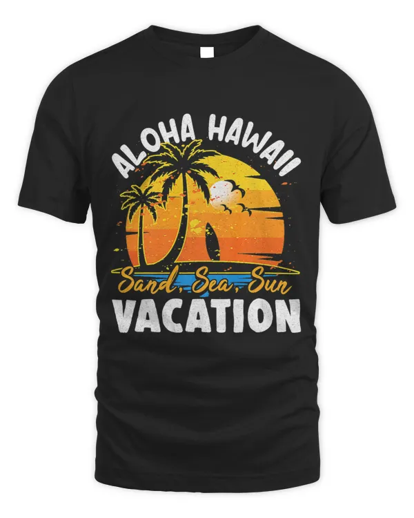 Aloha Hawaii Funny Hawaiian Family Vacation Summer Matching
