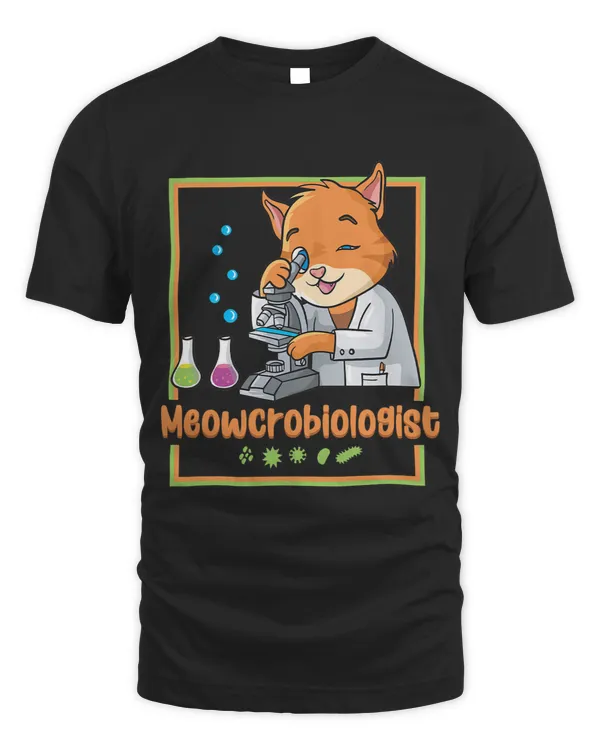 Meowcrobiologist Cat Microbiology Biologist Bacteria Kitten