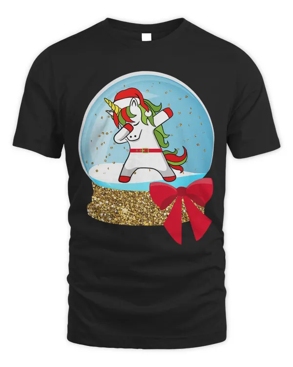 Christmas Holiday Xmas Funny Dabbing Unicorn Graphic