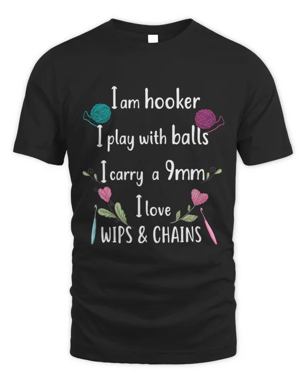 Funny Crochet Knitting I’m a hooker funny crochet