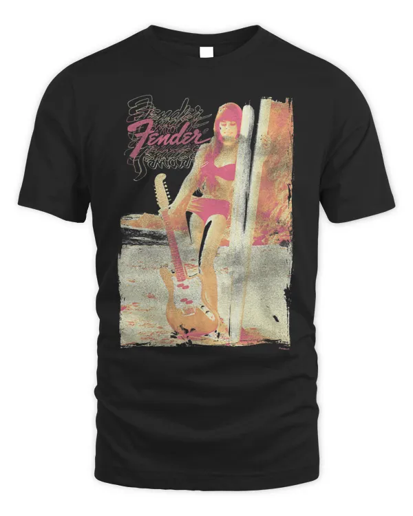Fender 12 String Jazzmaster Guitar and Girl Beach