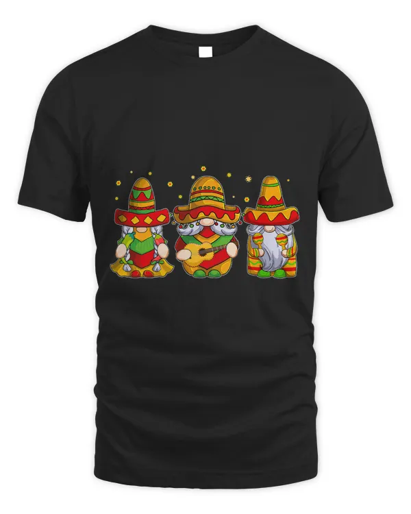 Cinco De Mayo Gnomies Shirt Gnomes Guitar Mexico Fiesta Gift
