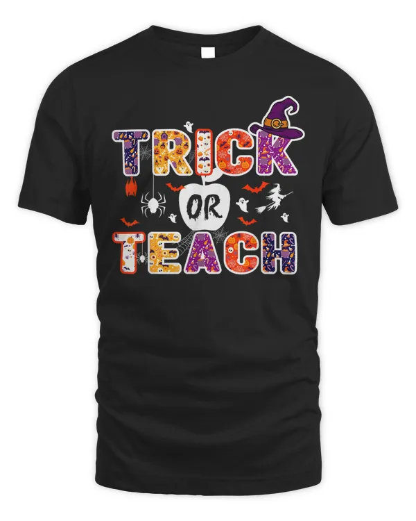Trick Or Teach Funny Teacher Halloween Costume 2023 Gifts Shirt
