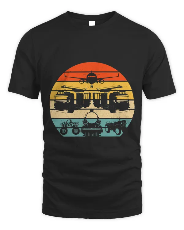 Fire Truck Airplane Tractor Train Transportation Vehicle