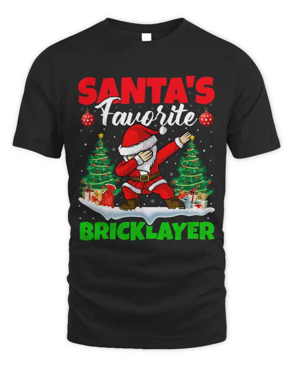 Bricklayer Bricks Xmas Dabbing Santas Favorite Bricklayer Christmas