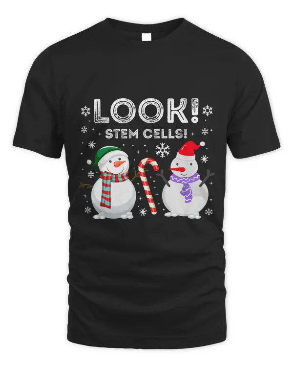 Funny Stem Cell Snowman Christmas Science Humor Biology Lab