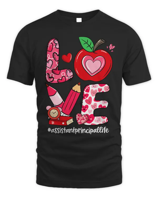 love apple heart assistant principal life valentines day