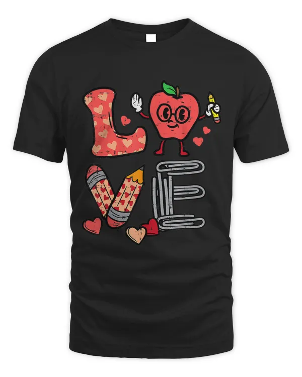 love valentines day apple 2school prek teacher women