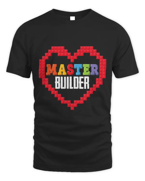 Master Builder Block Brick Building Heart Valentines Day Boy