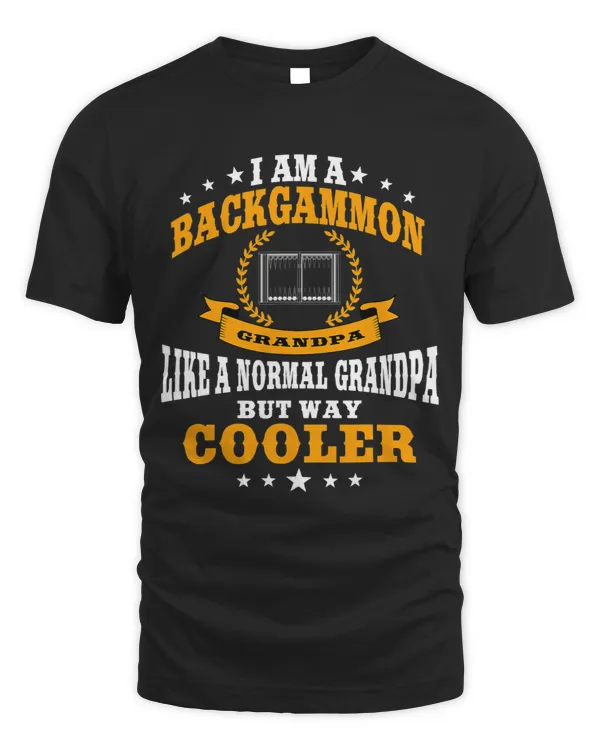 Mens Funny Backgammon Grandpa Design Board Games Men