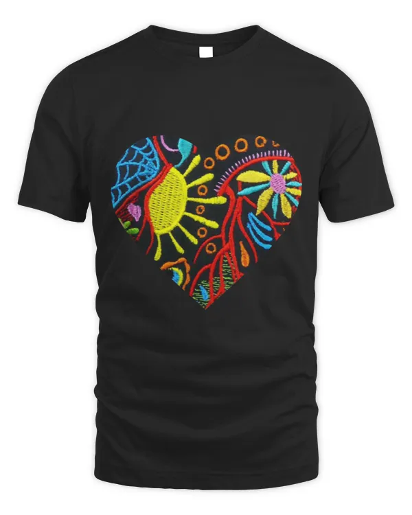 Mexican HEART LOVE EMBROIDERYSTYLE GIFTS LOVING Hearts