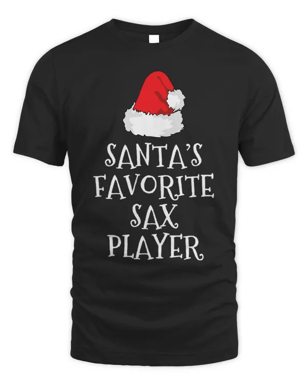Santas Favorite Sax Player Christmas Hat Funny Saxophone