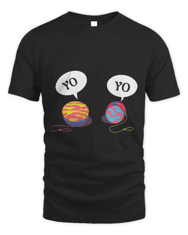 Womens great Shattered Yo Yo Awesome Blue funny Design YoYo