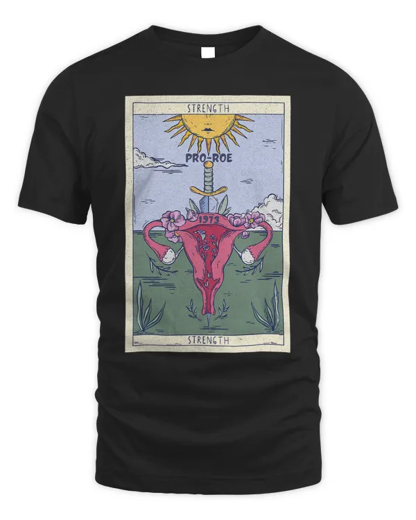 1973 ProRoe Feminist Strength Tarot Card Distressed Grunge