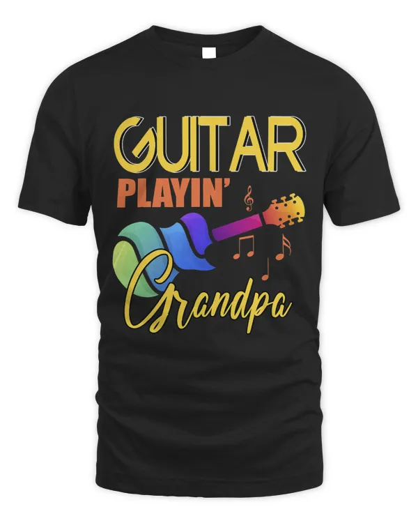 Guitar Playing Grandpa for Grandfather Guitarist