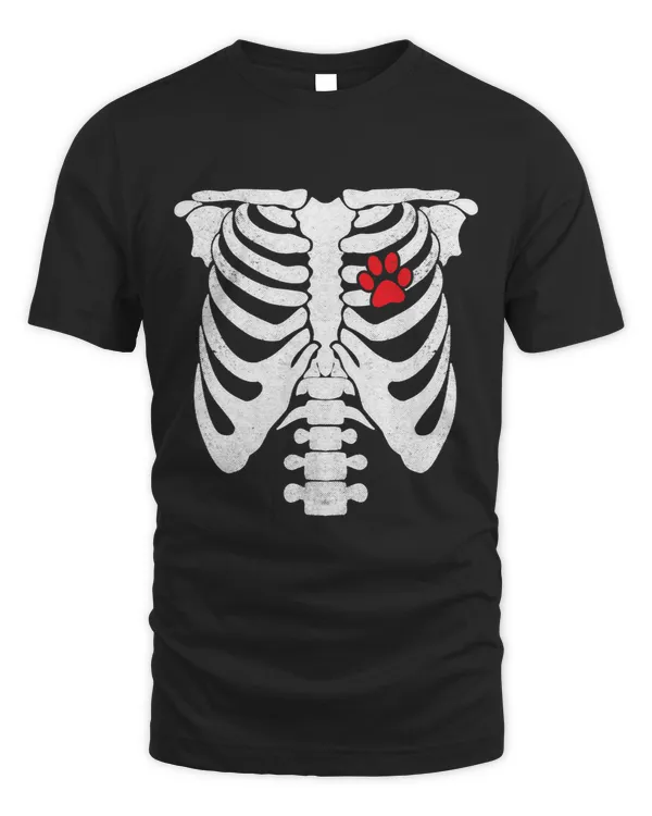 Dog Paw Print Rib Cage Chest XRay Funny Pets Animal
