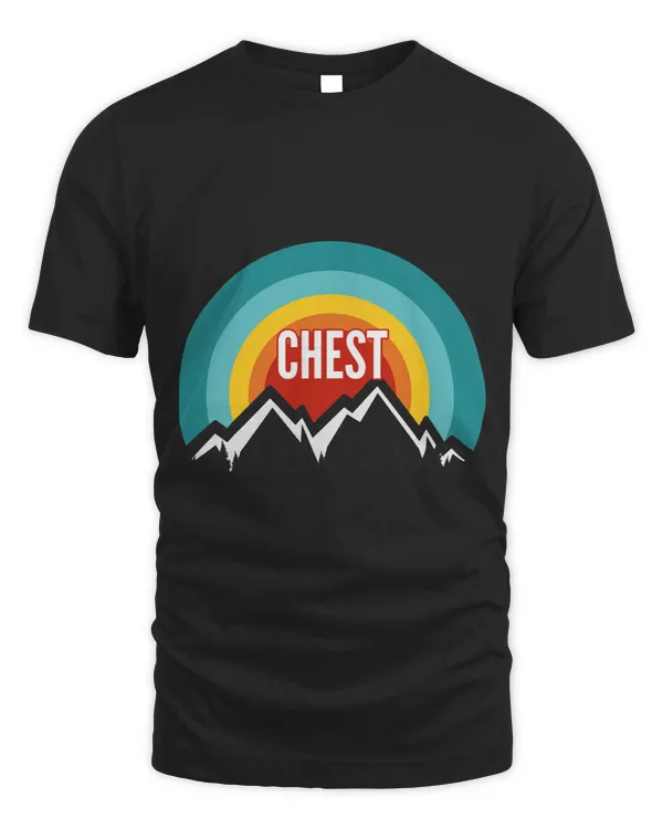 Chest Vintage Retro Sunset Design