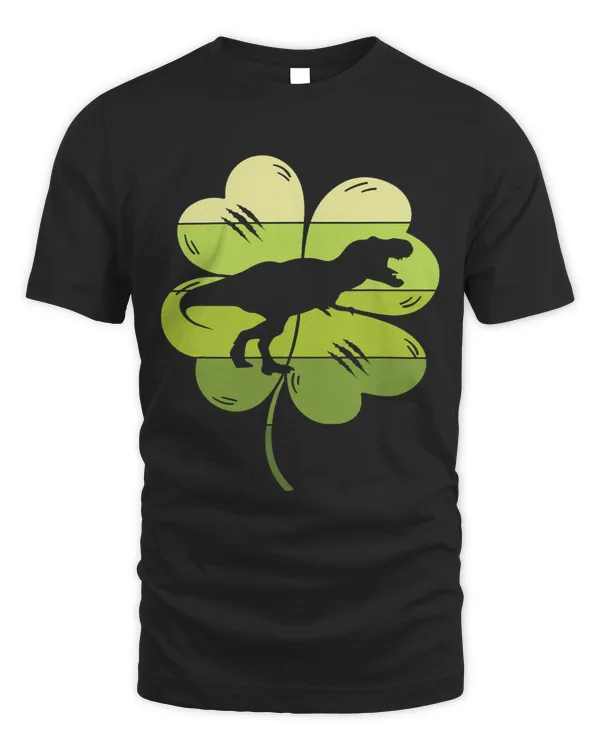 A TRex is my lucky charm. Saint Patricks Day Shamrock Dino