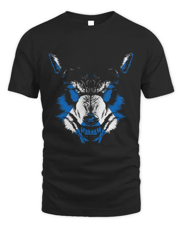 Scotland Scottish Flag Wolf Scots Football Rugby