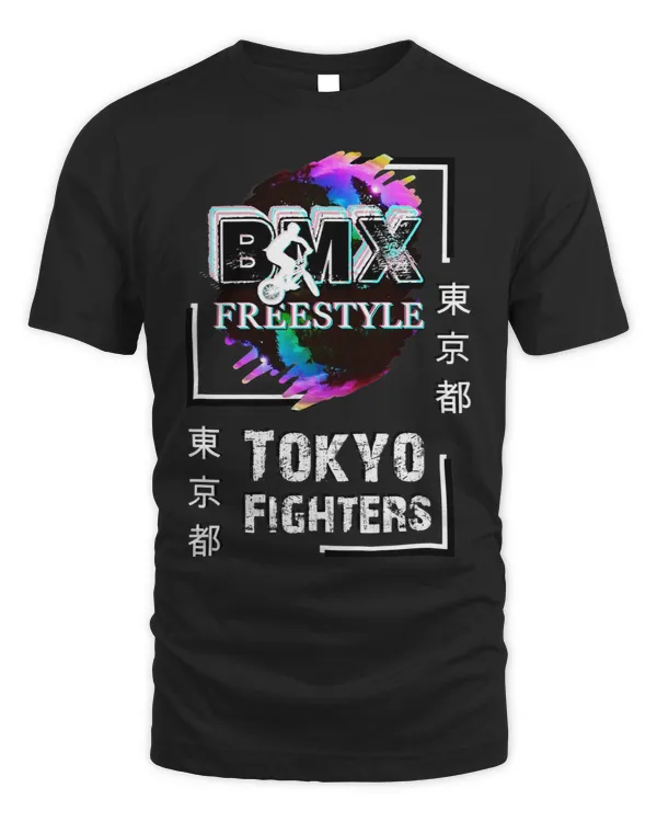 BMX Bike freestyle graffiti style top Tokyo Fighters.